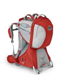 Osprey Poco Premium child carrier with detachable daypack.